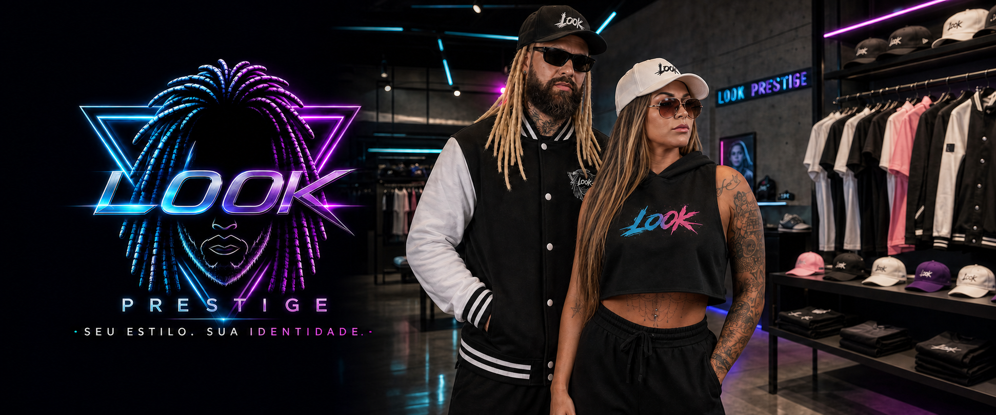 LOOK PRESTIGE — coleção oficial em showroom futurista